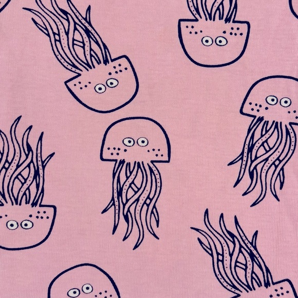 Hanna Andersson Short Johns Boys 3 90 cm Girls Jellyfish Jam Pajamas Organic 3T - Picture 2 of 5